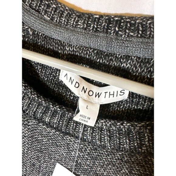 And Now This Mens Knit Pullover Crewneck Sweater, Size L, NWT - Picture 3 of 5